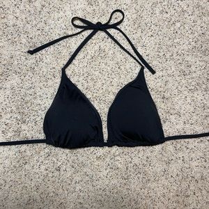 black bikini top